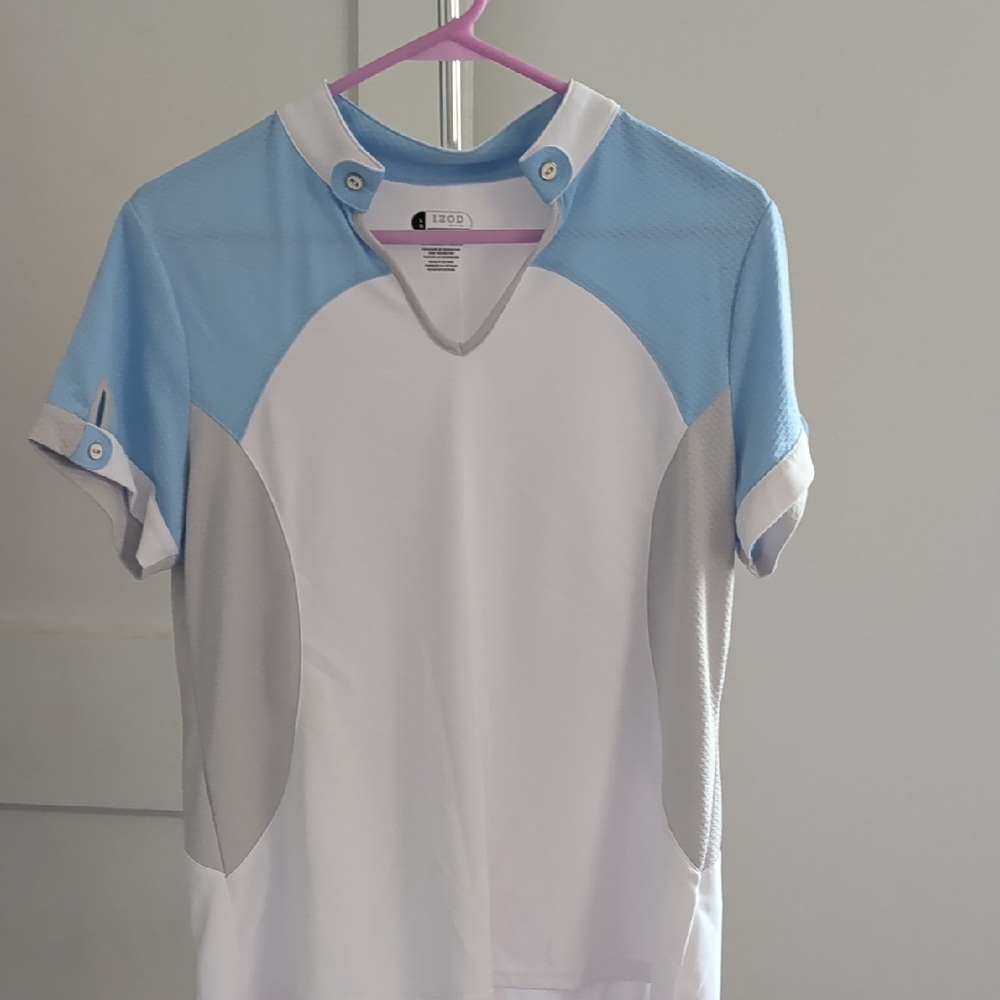 Izod Women's Blue and White Top